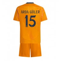 Camiseta Real Madrid Arda Guler #15 Segunda Equipación Replica 2024-25 para niños mangas cortas (+ Pantalones cortos)